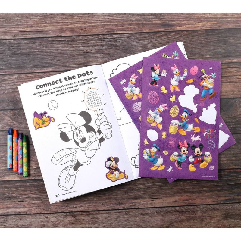 Disney Mickey Mouse: Easter Egg Hunt! - (Coloring & Activity with Crayons) by  Grace Baranowski (Paperback), 3 of 4
