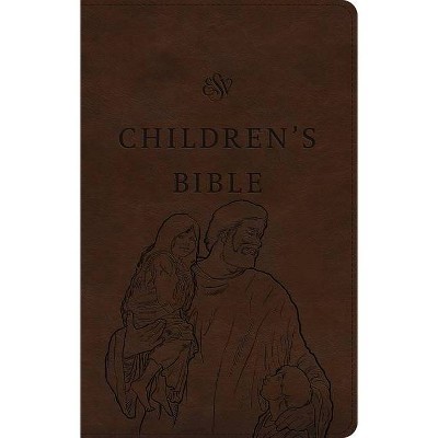 ESV Children's Bible (Trutone, Brown, Let the Children Come Design) - (Leather Bound)