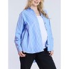 Women's Long Sleeve Button-Up Poplin Shirt | Motherhood Maternity - 3 of 4
