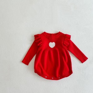 Embroidered Knit Onesie