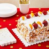 Sparkle and Bash 25 Pack White Foil Cake Boards, Scalloped Rectangle Dessert Base (14" x 10") - 2 of 4