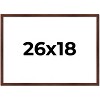 PosterPalooza | Classic Modern Brown Picture Frame - UV Acrylic, Backing Board, Hanging Hardware Included - 2 of 4