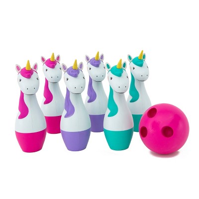 plastic bowling set target