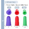 JDICTION 24-Piece Silicone Finger Protector Set - Heat Resistant Thimble Guards For Hot Glue Gun Safety - 3 of 4