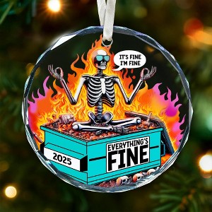 Dumpster Fire Ornament for Christmas Tree - Ideal Dumpster Fire Gifts for Him and Her - 1 of 4