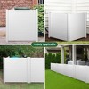 MAYEERTY Privacy Screen Outdoor Privacy Walla Fence for Pool Equipment Enclosure Trash Can Enclosures Air Conditioner Fence - 4 of 4