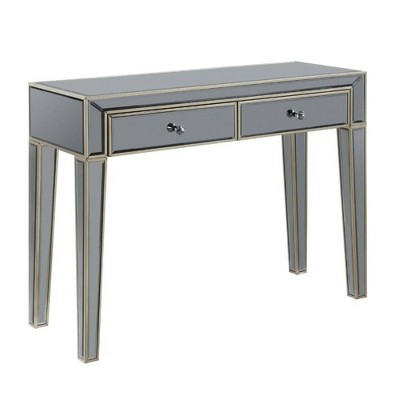 Mirrored Console Table With 2 Drawers, Mirrored Sofa Table With Drawers