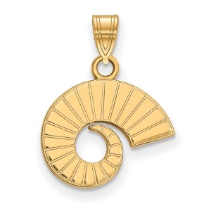 Black Bow Jewelry 14k Yellow Gold Colorado State Rams NCAA Small Pendant - 1 of 3