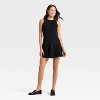Women's Seam Detail Ponte Knit Flounce Mini Dress - A New Day™ - 3 of 3