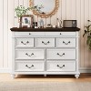 Jojoka 9 Drawers Dresser for Bedroom,Farmhouse Wood Chest of Drawers with Rustic Handle - 3 of 4
