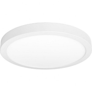 Progress Lighting Edgelit 1-Light Flush Mount, White, Plastic, 14" - Modern, Energy Efficient, Wet Rated, Title 24, ENERGY STAR - 1 of 2