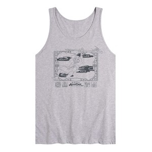 Men's - Avatar: The Last Airbender - Aang Happy Flying Graphic Tank Top - 1 of 3