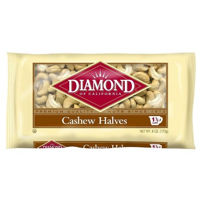 Diamond Cashew Halves 6 oz