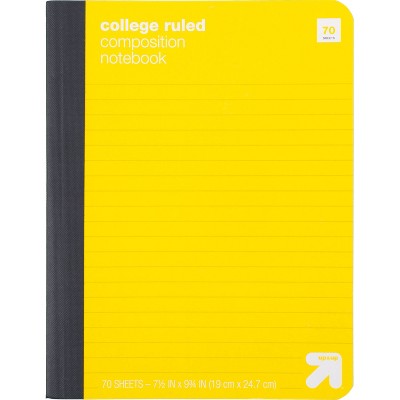 College Ruled Hard Cover Composition Notebook - up&up™