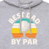 Men's - Instant Message - Best Dad By Par Graphic Fleece Pullover Hoodie - 2 of 4