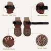 Unique Bargains Non-Slip Dog Socks with Adjustable Sticky Tapes for Hardwood Floors 4Pcs - 2 of 4