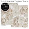 Sweet Jojo Designs Girl Baby Crib Bedding Set - Peony Floral Garden Taupe and Ivory 4pc - 3 of 4