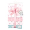 Luvable Friends Infant Girl Cotton Flannel Burp Cloths and Receiving Blankets, 8-Piece, Rainbow, One Size - 2 of 2