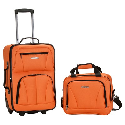 Rockland Fashion 2pc Luggage Set - Orange