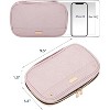Travel Jewelry Case, Holiday Organizer for Necklaces, Earrings, Rings, Bracelets, Watch, Pink - 2 of 4