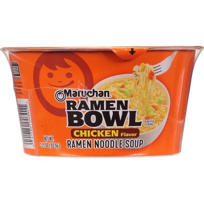 Maruchan Bowl Chicken Flavor Ramen Noodles with Vegetables 3.31 OZ - Pack of 12