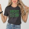 Simply Sage Market Women's Bold Green Lucky Stacked Short Sleeve Graphic Tee - 2 of 3