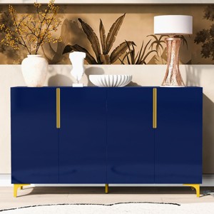 Light Luxury Storage Cabinet, Accent Cabinet With 4 Doors And Adjustable Shelves, Cabinet For Living Room-Cuddlewood - 1 of 4