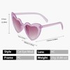 Anna-Kaci Active Women's Vibrant Heart-Shaped Fashion Sunglasses UV400 Protection - 4 of 4