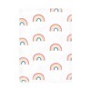 Hudson Baby Girls Cotton Poly Flannel Burp Cloths 8-Pack, Creative Rainbow, One Size - 3 of 4