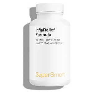 SuperSmart InflaRelief Formula - with Perluxan Hops Extract, Curcumin C3, 5 Loxin, Bioperine | Non-GMO & Gluten Free - 180 Vegetarian Capsules - 1 of 1