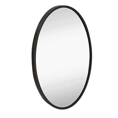 Hamilton Hills Oval Black Framed Mirror - image 1 of 4