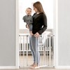 hauck Open N Stop KD Pressure Fit Pet & Baby Safety Gate for Doorway, Stairway, or Hallway, White - 3 of 4