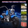 Red 36V Electric Off Road Motorcycle For Teens With 350W Brushless Motor Led Lights Music Spring Suspension And Training Wheels Red - 3 of 4