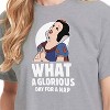 Women's - Disney Princess - Snow White Nap Cropped Graphic T-Shirt - 2 of 4