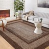 Washable Rugs 5x7 Non-Slip ¨C Boho Vintage Area Rug Low Pile Stain-Resistant Indoor Carpet with Braided Print - 2 of 4
