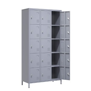 Dexmalle 15 Large Compartments  Storage Metal Locker Officce Cabinet - 1 of 4