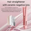 Hachikiko 2-in-1 Hair Straightener & Curler - Negative Ion Hair Care, Compact Portable Styling Tool for Dorm Room Use - 3 of 4