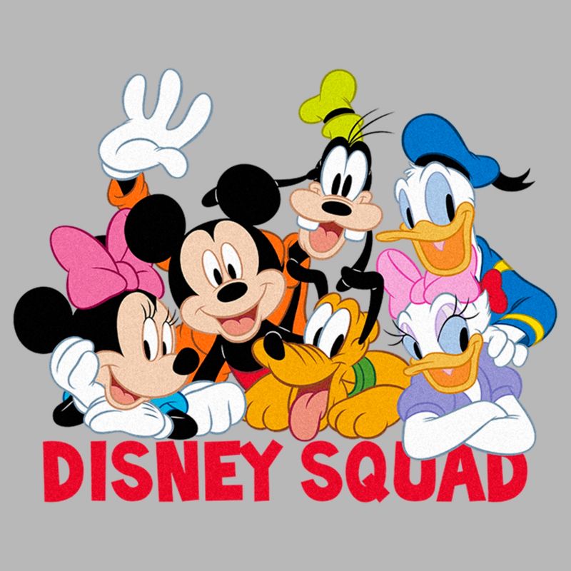 Men's Mickey & Friends Disney Squad Group Shot Long Sleeve Shirt, 2 of 5