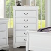 Sapphtopaz Modern Tall Dresser with 5 Drawers & Bracket Legs Wood Closet Storage with Hanging Drawer Pulls Dovetail Drawer for Bedroom,Entryway - 3 of 4