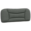 vidaXL Headboard Cushion Dark Gray 39.4" Fabric - 2 of 4