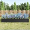 NAYSAYE Planters Metal Raised Garden Bed Anti-Rust Coating for Flowers Vegetables Herbs Outdoor Use, Black, 44.69"*91.34"*11.81" - 2 of 4
