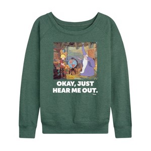 Women's - Disney - The Sword And The Stone Lightweight French Terry Slouchy - 1 of 4
