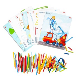 HABA Stabix Wooden Arranging and Matching Game: Montessori Toys for 3+ Year Old, Fine Motor Games Activity & Preschool Learning Toys - 1 of 4