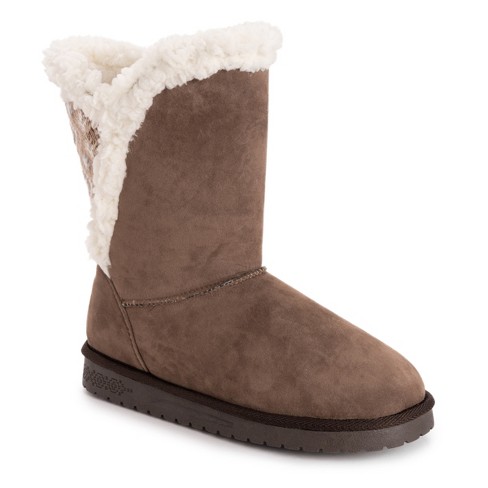 Muk Luks Women's Carey Boots, Mocha Mousse, 11 : Target