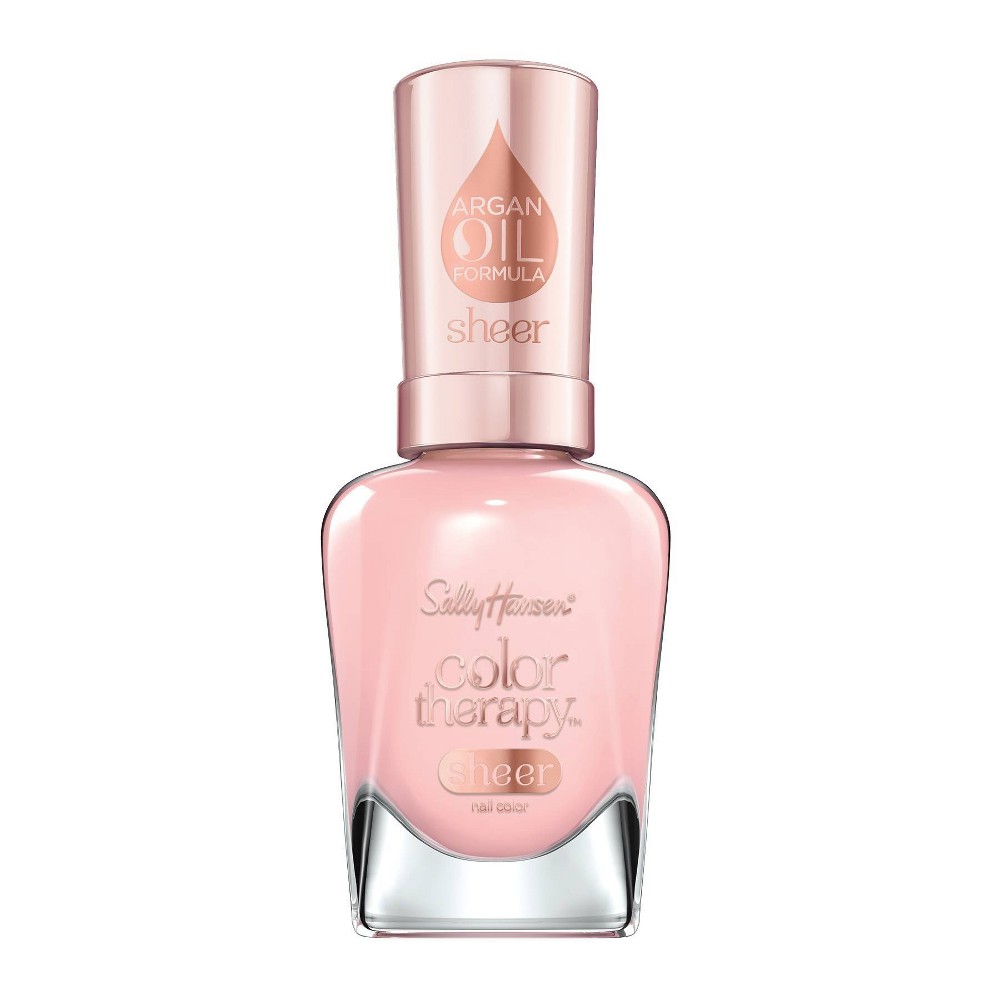 Sally Hansen Color Therapy Nail Polish - 200 Rosy Quartz (sheer) - 0.5 fl oz