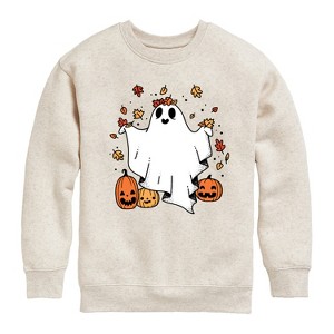 Boys' - Instant Message - Fall Graphic Long Sleeve Fleece Sweatshirt - 1 of 4