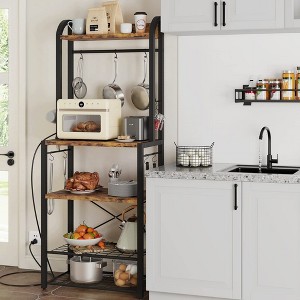 Bakers Rack for Kitchen, Kitchen Microwave Stand - 1 of 4