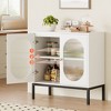 Jojoka Buffet Storage Cabinet, Sideboard Cabinet with Adjustable Shelves and 2 Doors - 2 of 4