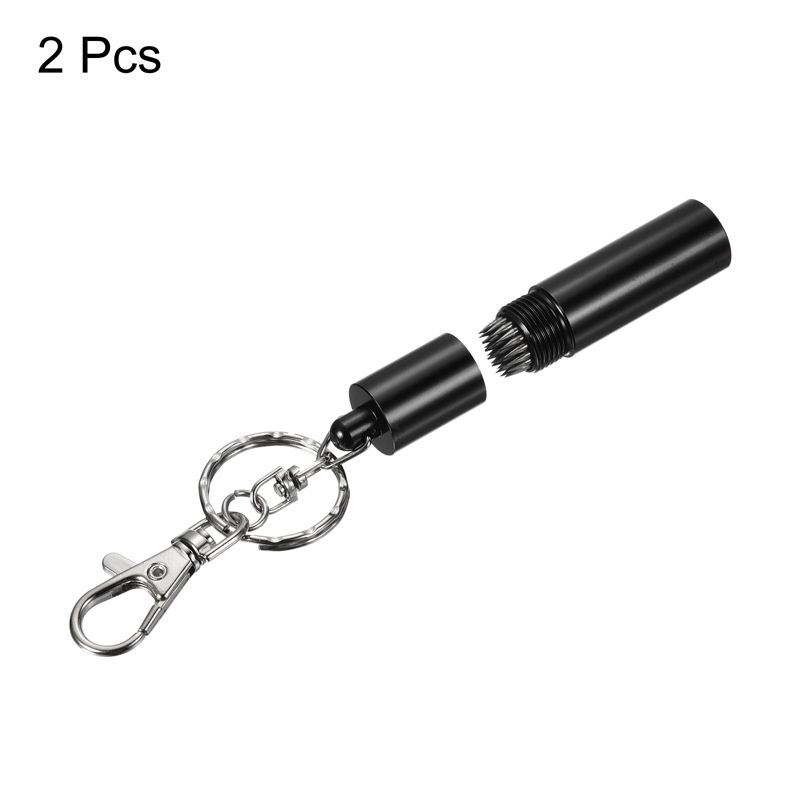 Unique Bargains Snooker Billiard Pool Cue Tip Shaper Pool Repair Tool Billiard Cue Care Accessory with Keychain, 3 of 6