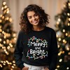 Simply Sage Market Women's Graphic Sweatshirt Merry and Bright Lights - 2 of 4